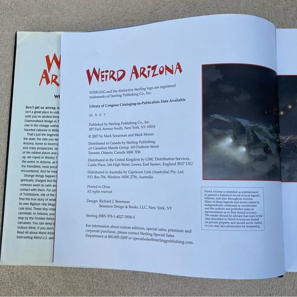 “Weird Arizona” Travel Guide by Wesley Treat-Hardback Cover-Best Local Secrets - Picture 4 of 9
